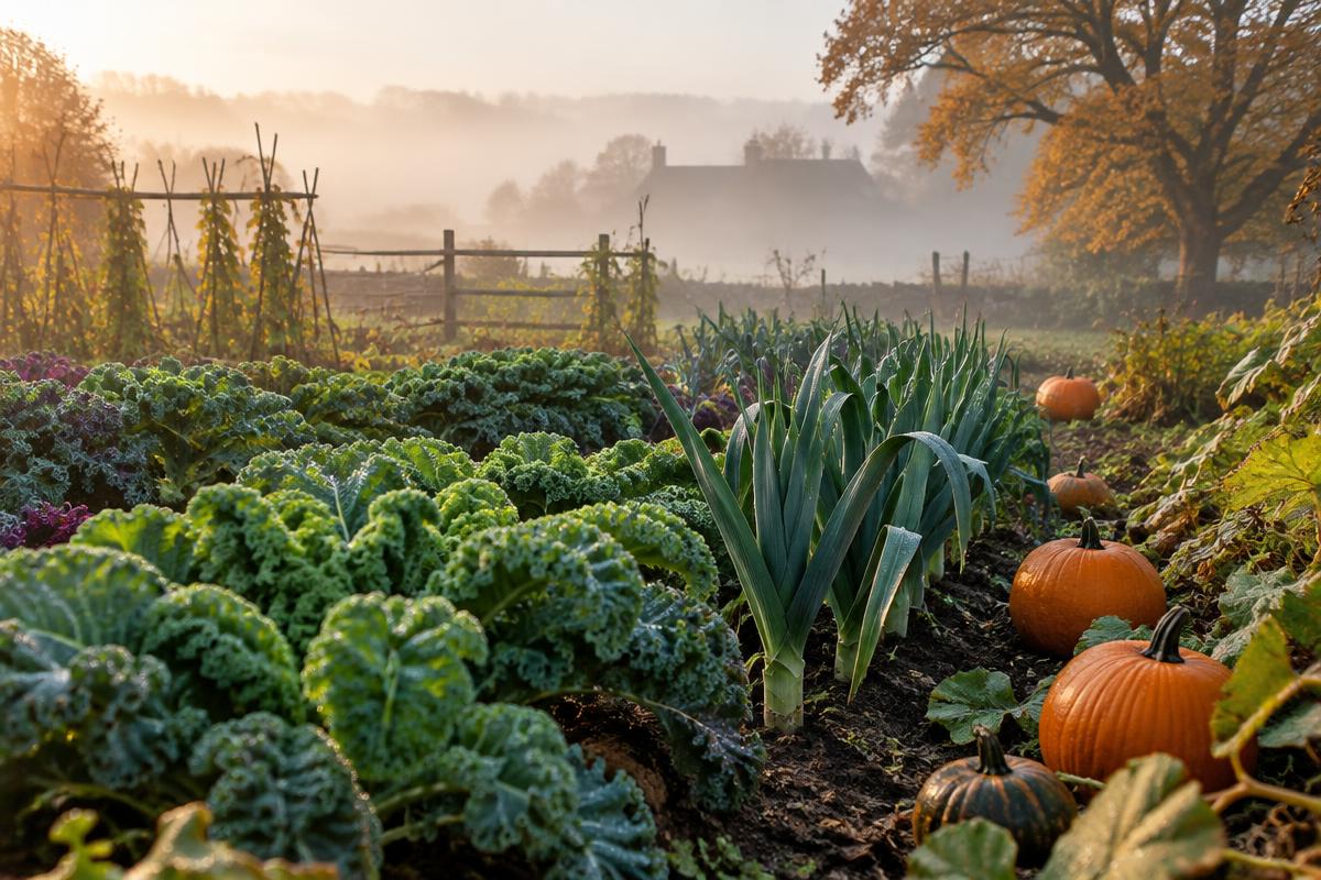 Le potager d'automne qui donne encore en décembre